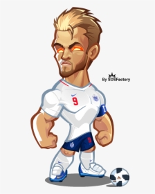 Harry Kane Caricature - Worldcup Russia 2018 Mascotization, HD Png Download, Free Download
