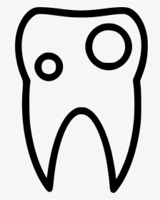 Cavity Dental Teeth - Broken Teeth Png, Transparent Png, Free Download