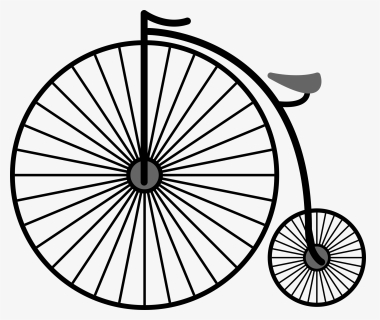 Free Download Clip Art - Penny Farthing Bicycle Drawing, HD Png Download, Free Download