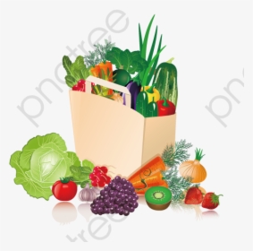 Fruit And Vegetable Basket - Design, HD Png Download, Free Download