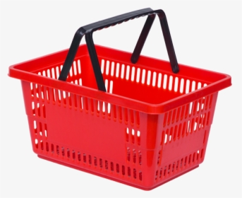 Store Vegetable Plastic Carry Hand Shopping Basket - Basket, HD Png Download, Free Download