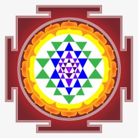 Sri Yantra Color Tattoo, HD Png Download, Free Download