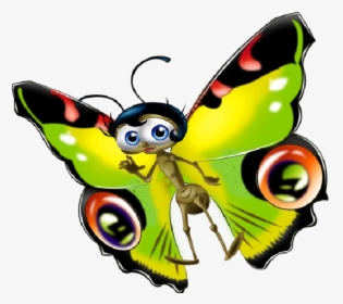 Funny Cartoon Butterfly Images - Butterfly Clip Art Funny, HD Png Download, Free Download