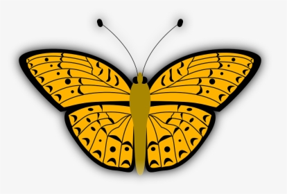 Butterfly, Insect, Bug, Yellow, Pattern, Wings, Beauty - Kupu Kupu Animasi Png, Transparent Png, Free Download