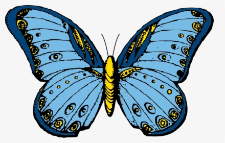 Free Clipart - Popular - 1001freedownloads - Com - Mariposa Clipart, HD Png Download, Free Download