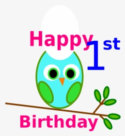 1st Birthday Owls Clip Art, HD Png Download, Free Download