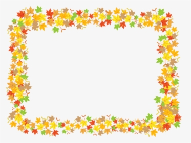 Leaf Frame - Thanksgiving Frame Transparent Background, HD Png Download, Free Download