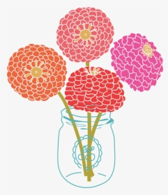 I 2621892348 - Transparent Mason Jar With Flowers Clip Art, HD Png Download, Free Download