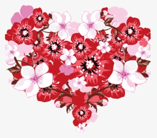 Flower Heart Artistic / Heart Mobile Wallpaper - Красивое Сердце Из Цветов, HD Png Download, Free Download