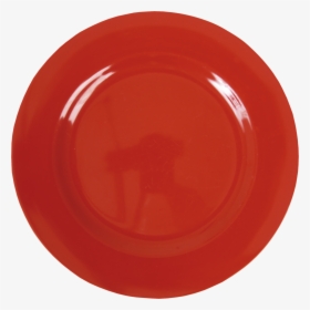 Red Melamine Round Dinner Plate By Rice Dk Vibrant - Red Plate Clipart, HD Png Download, Free Download