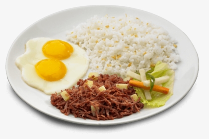 Corned Beef Plate - Corned Beef Breakfast With Rice And Egg, HD Png Download, Free Download