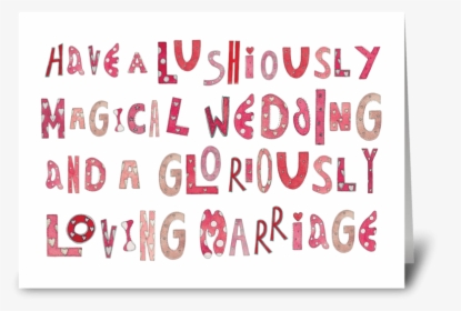Magical Wedding Loving Marriage Greeting Card - Poster, HD Png Download, Free Download