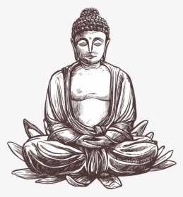 Chinese Buddha Sketch, HD Png Download, Free Download