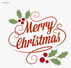 Clip Art Merry Christmas Translation Decor - Calligraphy, HD Png Download, Free Download
