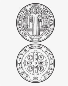 Clip Art Religi O S Artengenho - St Benedict Medal Drawing, HD Png Download, Free Download