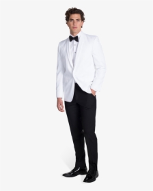 White Tuxedo Dinner Jacket - Tuxedo With White Dinner Jacket, HD Png Download, Free Download