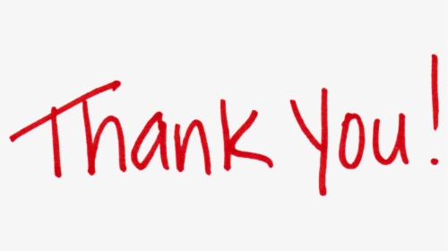 Thank You Red Png, Transparent Png, Free Download
