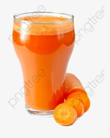 A Glass Of Carrot Juice - Glass Of Carrot Juice, HD Png Download, Free Download