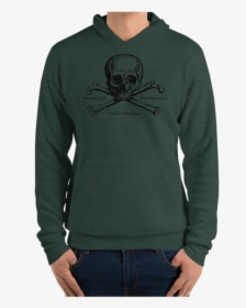 Mens Hoodie Forest Green Manmade Bonesmen Apparel Clothing, HD Png Download, Free Download