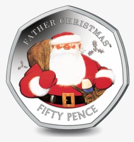 Father Christmas 50p Coin 2018, HD Png Download, Free Download