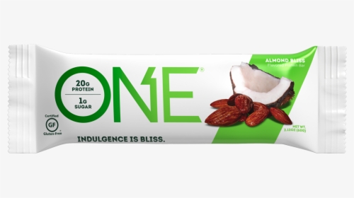 One Bars Almond Bliss Protein Bar - One Protein Bar Coconut, HD Png Download, Free Download