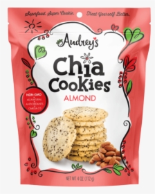 Audrey Chia Cookies Almond - Chia Cookie Packaging, HD Png Download, Free Download