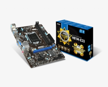 Motherboard Msi H81m E33, HD Png Download, Free Download