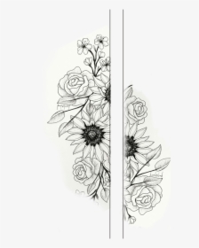 Flower Band Tattoo Drawing, HD Png Download, Free Download