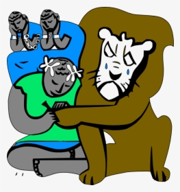 Androcles And The Lion Svg Clip Arts - Lion And Androcles Story, HD Png Download, Free Download