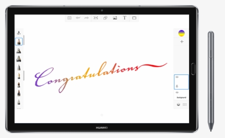 Huawei Mediapad M5 Pro Touch Pen Software - Art, HD Png Download, Free Download