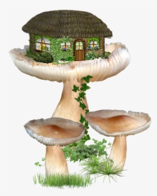 #sticker #mashroom #mashroomhouse #freetoedit - Fairytale Mushroom House Drawings, HD Png Download, Free Download