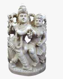 Radha Krishnan Sitting Lotus Front - Figurine, HD Png Download, Free Download