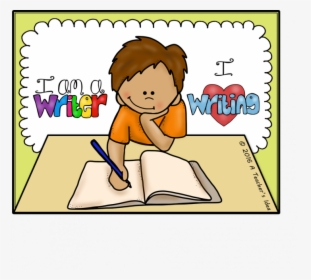 Kids Writing Clip Art, HD Png Download, Free Download