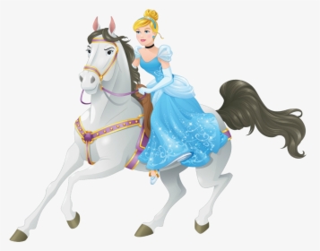 Cinderella Riding Horse Disney, HD Png Download, Free Download