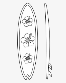 Clipart Wedding Tabla - Surf Board Coloring Pages, HD Png Download, Free Download
