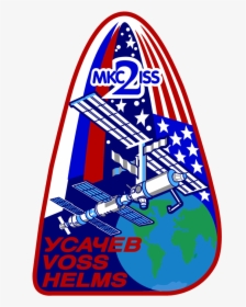 Iss Expedition 2 Mission Patch - Iss Expedition 2 Patch, HD Png Download, Free Download