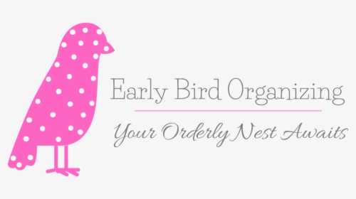 Pink Bird Logo For Early Bird Organzing - Polka Dot, HD Png Download, Free Download