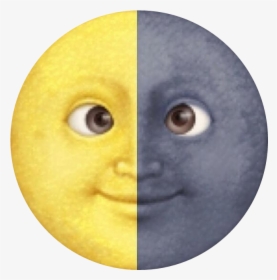 #moondaystickerremix #emoji #luna #tumblr #lunita #moon - Moon Emoji, HD Png Download, Free Download