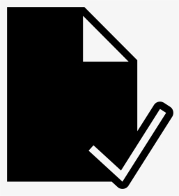 Check File Filled Icon, HD Png Download, Free Download