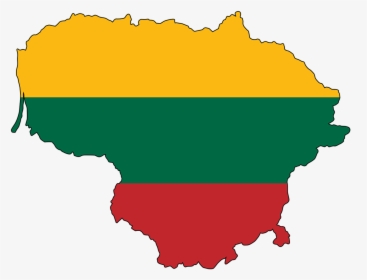 Lithuania Flag Map Png, Transparent Png, Free Download