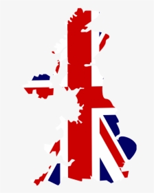 England Flag Clipart Money - United Kingdom Map Png, Transparent Png, Free Download