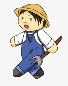 Farmer Drawing Animated - Cartoon, HD Png Download, Free Download