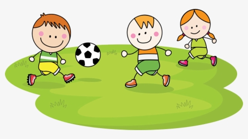 Children Playing Football Clipart, HD Png Download, Free Download