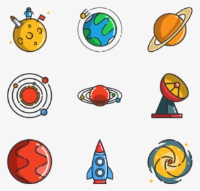 Clip Art Cartoon Icons - Space Icon Png, Transparent Png, Free Download