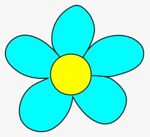 Cartoon Light Blue Flower, HD Png Download, Free Download