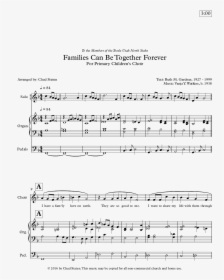 Sheet Music Picture - Families Can Be Together Forever Mormon, HD Png Download, Free Download