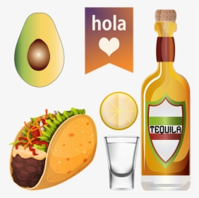 Taco Tuesday, Tequila, Avocado, Taco, Me, Mexican - Tequila Mexican Png, Transparent Png, Free Download