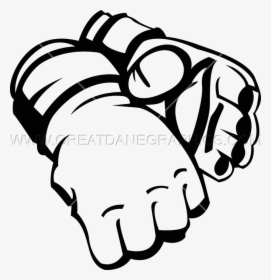 Fist Vector Mma - Mma Gloves Art, HD Png Download, Free Download