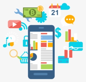 Mobile App Development - Social Media Marketing Vector Png, Transparent Png, Free Download