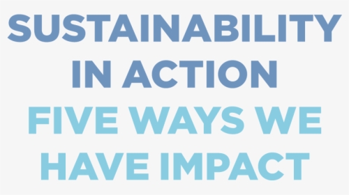 Sustainability In Action Five Ways We Have Impact - Graphics, HD Png Download, Free Download